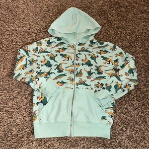 Jumping Beans Mint Green Dinosaur Hoodie